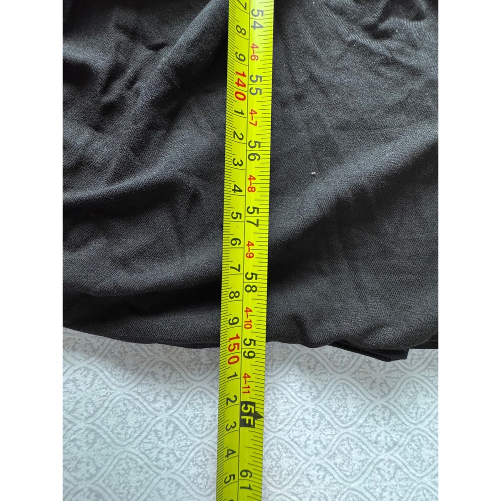 Oh Polly Black Long Sleeve Open Back Maxi Dress Ruched Modal Formal Size M NWT - Picture 9 of 10